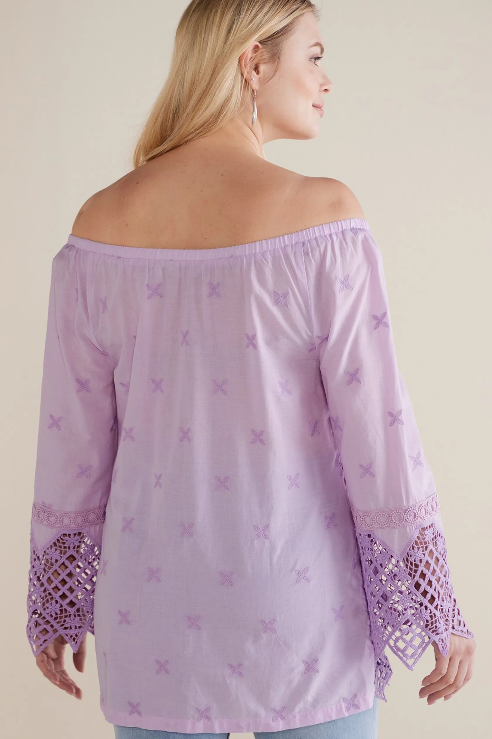 Soft Surroundings Petites Pilar Off the Shoulder Top