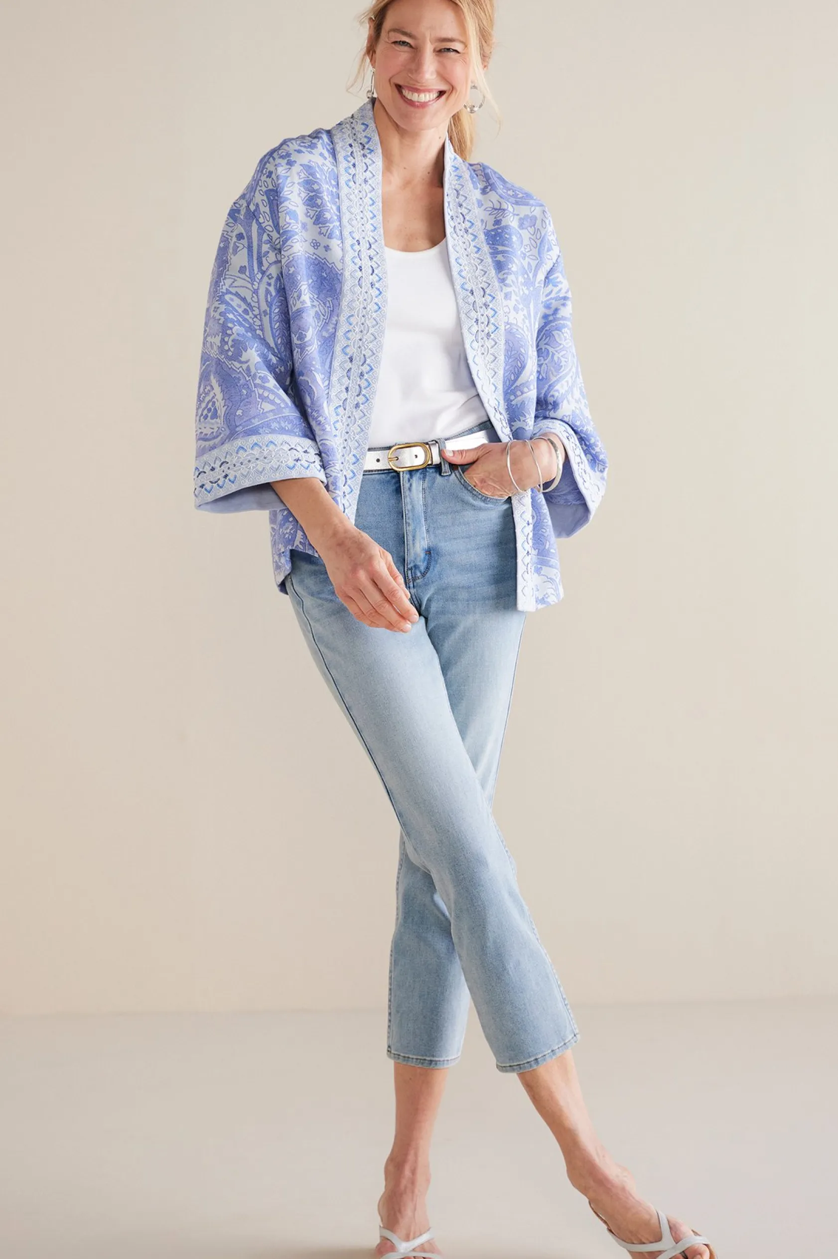 Soft Surroundings Petites Ultimate Denim Slim Leg Crop Jeans