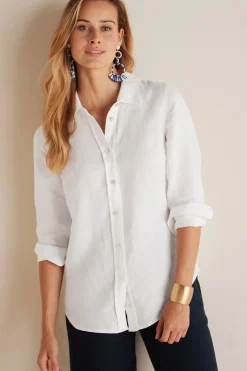 Soft Surroundings Petites Vano Linen Shirt