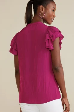 Soft Surroundings Petites Victoria Ruffle Tunic