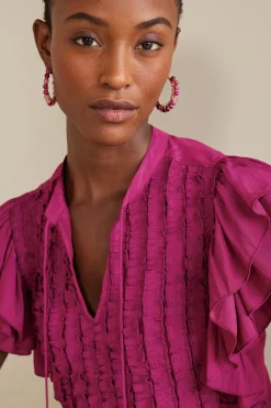 Soft Surroundings Petites Victoria Ruffle Tunic