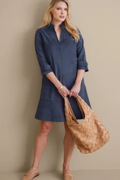 Soft Surroundings Rani Faux Suede Dress