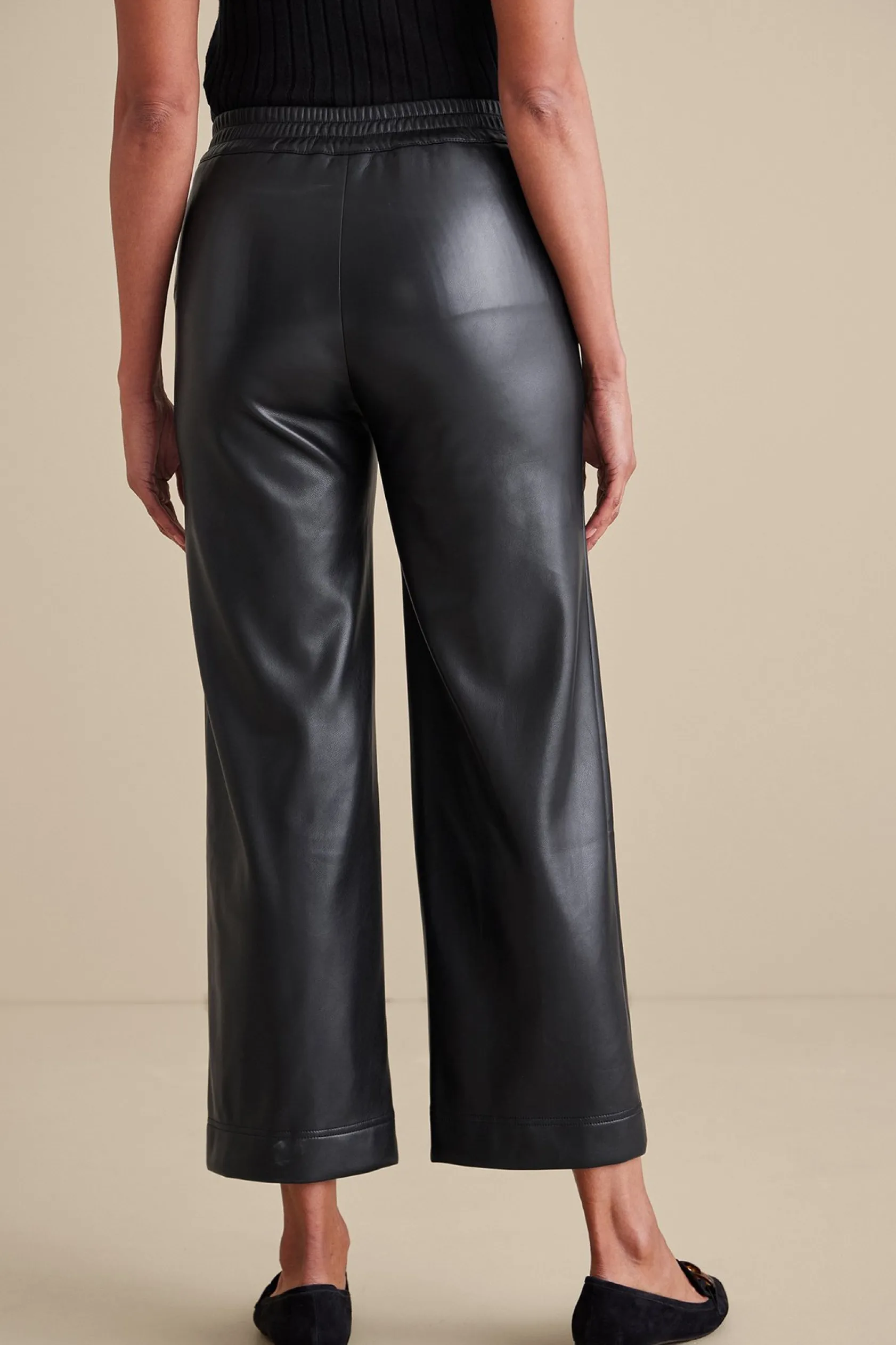 Soft Surroundings Rivka Faux Leather Pants