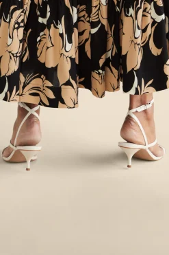 Soft Surroundings Schutz Helene Kitten Heel Sandal