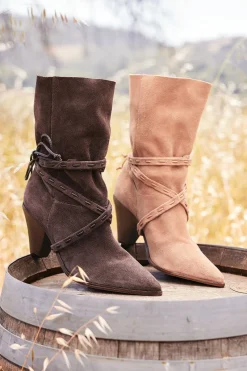 Soft Surroundings Schutz Portia Belted Bootie