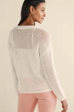 Soft Surroundings Simone Crochet Sweater