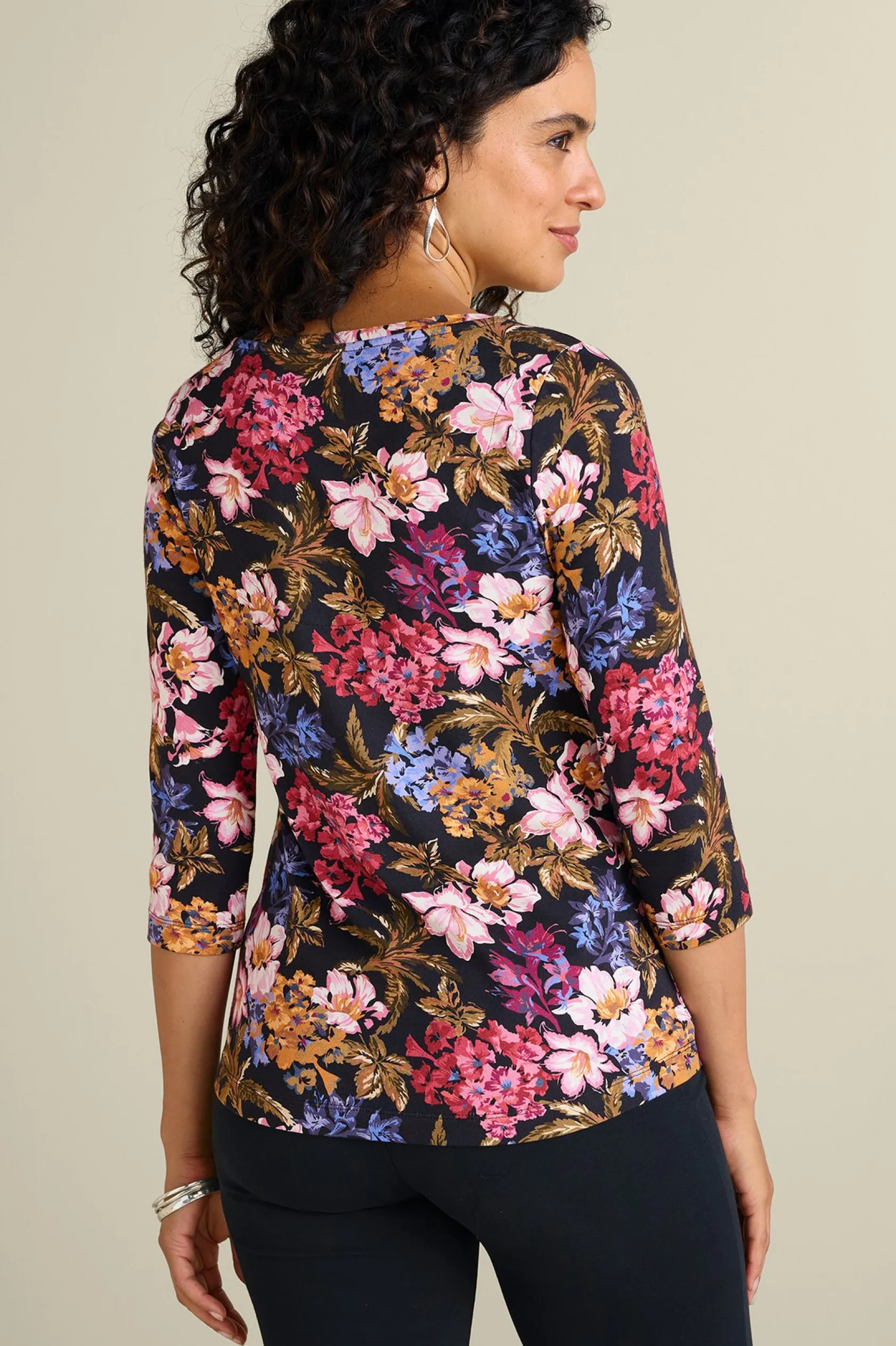 Soft Surroundings Soft Essential™ SUPIMA® 3/4 Sleeve Tee