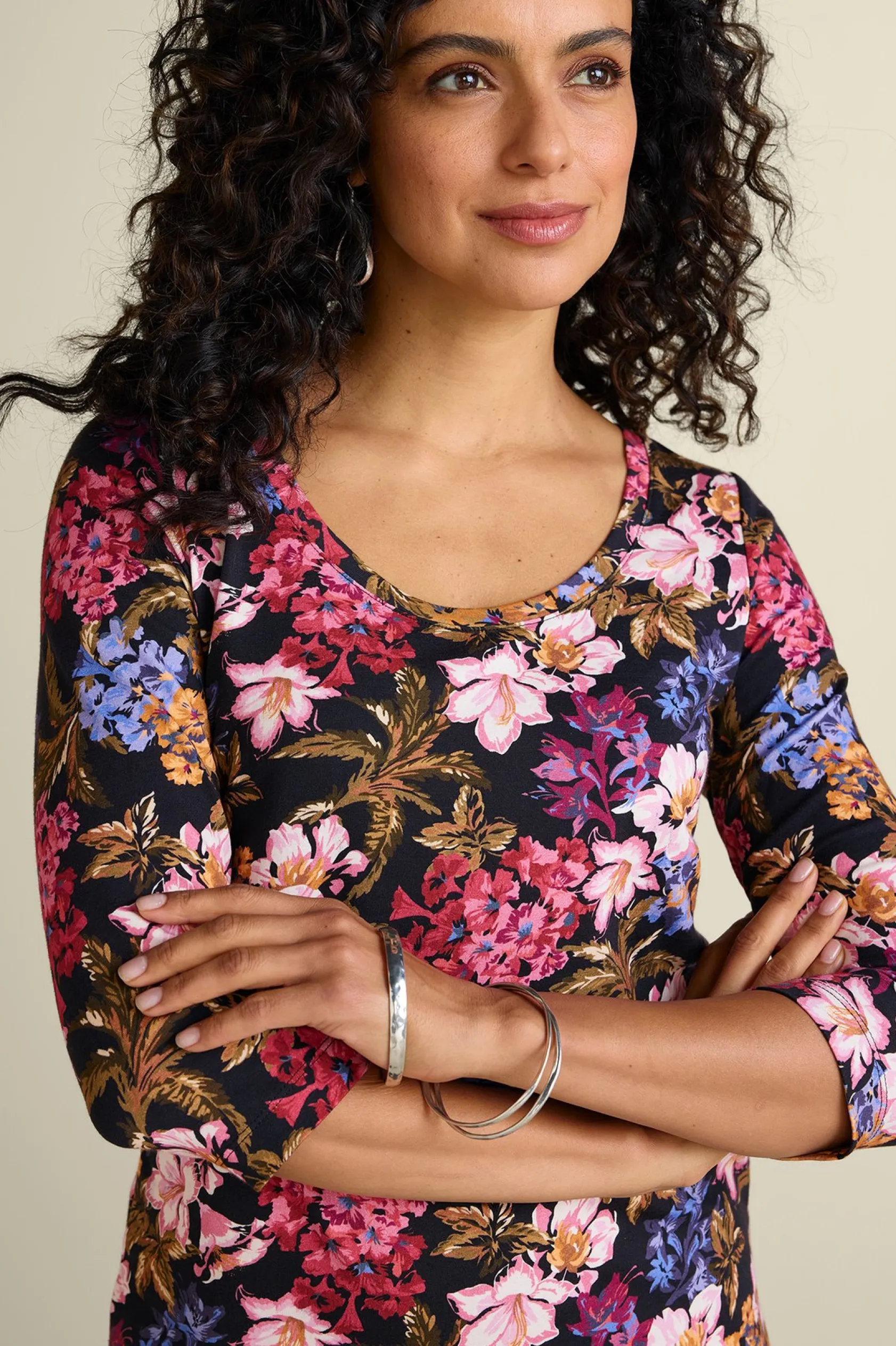 Soft Surroundings Soft Essential™ SUPIMA® 3/4 Sleeve Tee