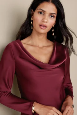 Soft Surroundings Solange Satin Dress