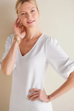 Soft Surroundings Tabitha Puff Sleeve Top