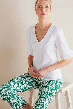 Soft Surroundings Tabitha Puff Sleeve Top