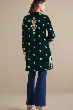 Soft Surroundings Tatianna Velvet Jacket