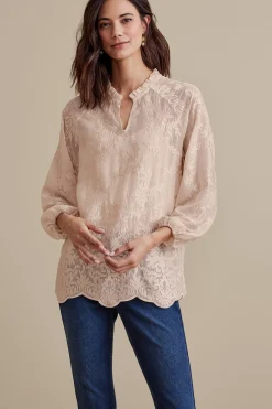 Soft Surroundings Tresa Lace Top