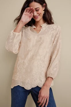 Soft Surroundings Tresa Lace Top