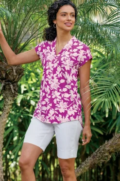 Soft Surroundings Twilight Luau Printed Tunic