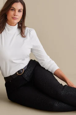 Soft Surroundings Ultimate Denim Animal Straight Leg Jeans