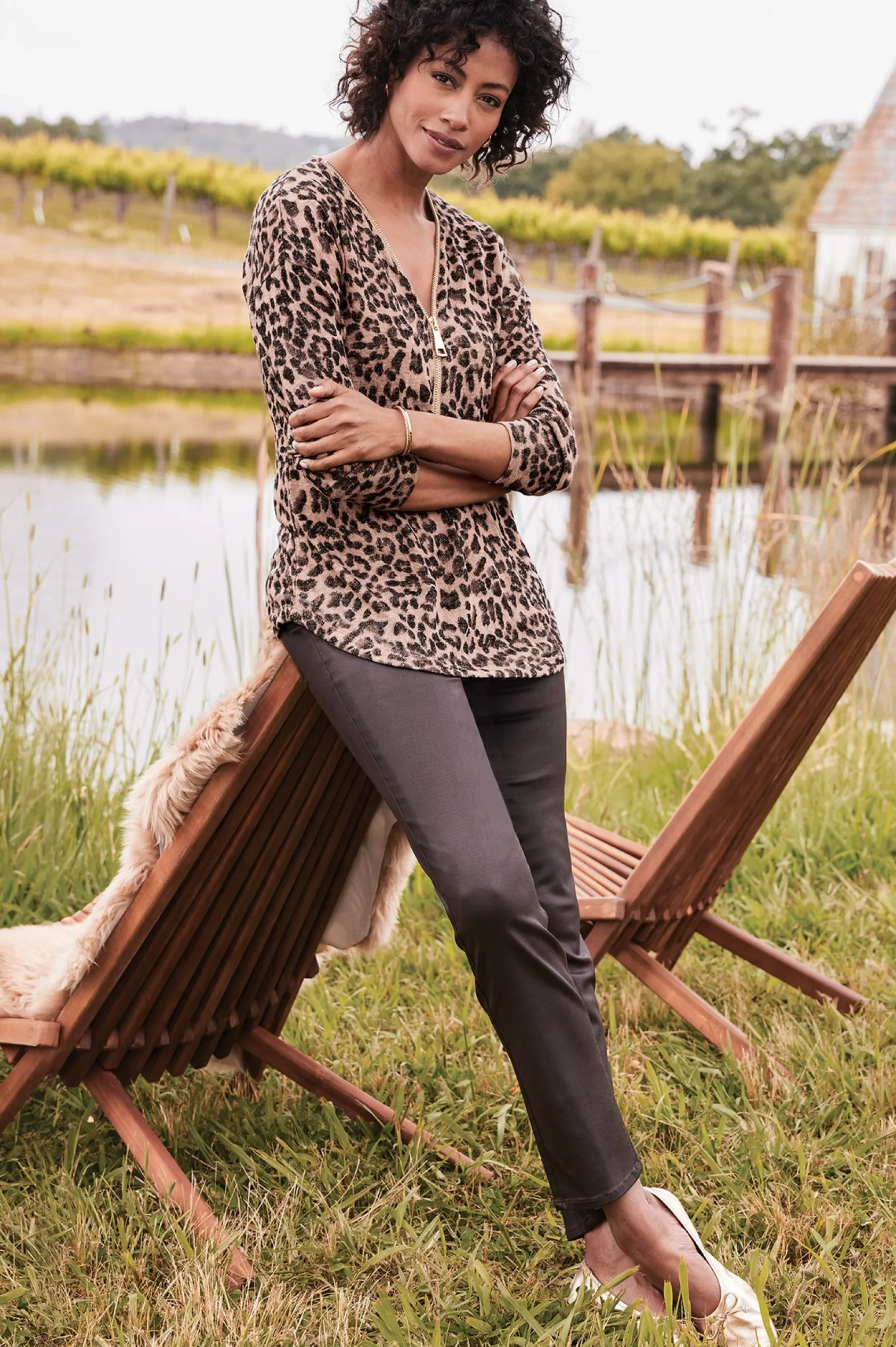 Soft Surroundings Ultimate Denim Coated Straight Leg Jeans