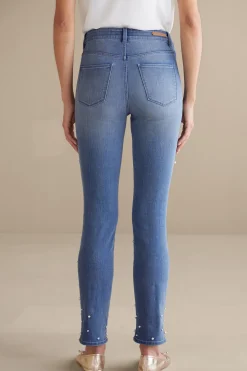 Soft Surroundings Ultimate Denim Pearl Straight Leg Jeans