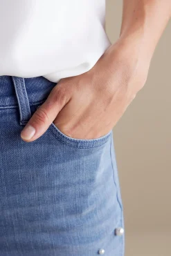 Soft Surroundings Ultimate Denim Pearl Straight Leg Jeans