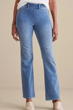 Soft Surroundings Ultimate Denim Pull-On Bootcut Jeans