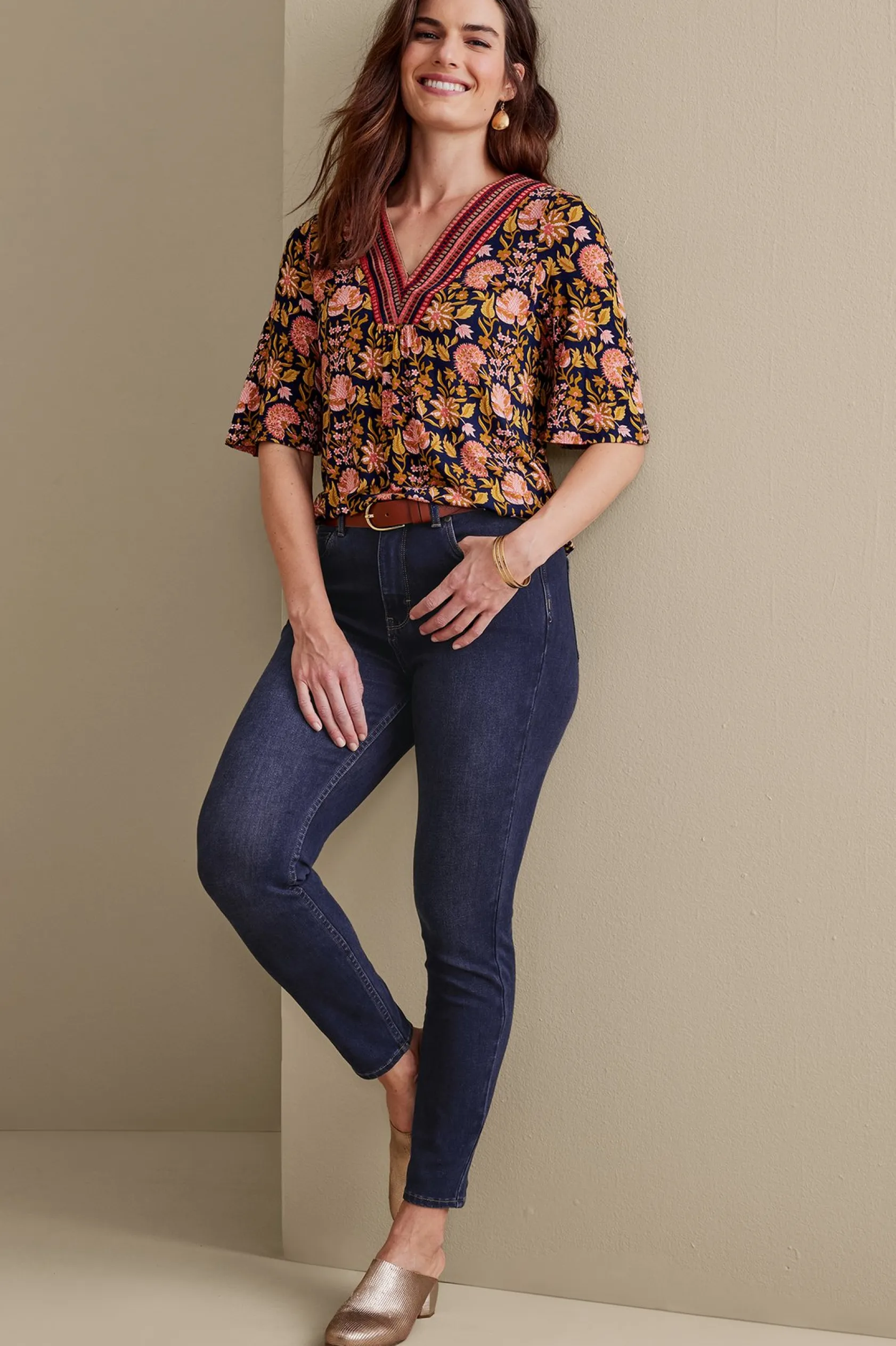 Soft Surroundings Ultimate Denim Skinny Ankle Jeans