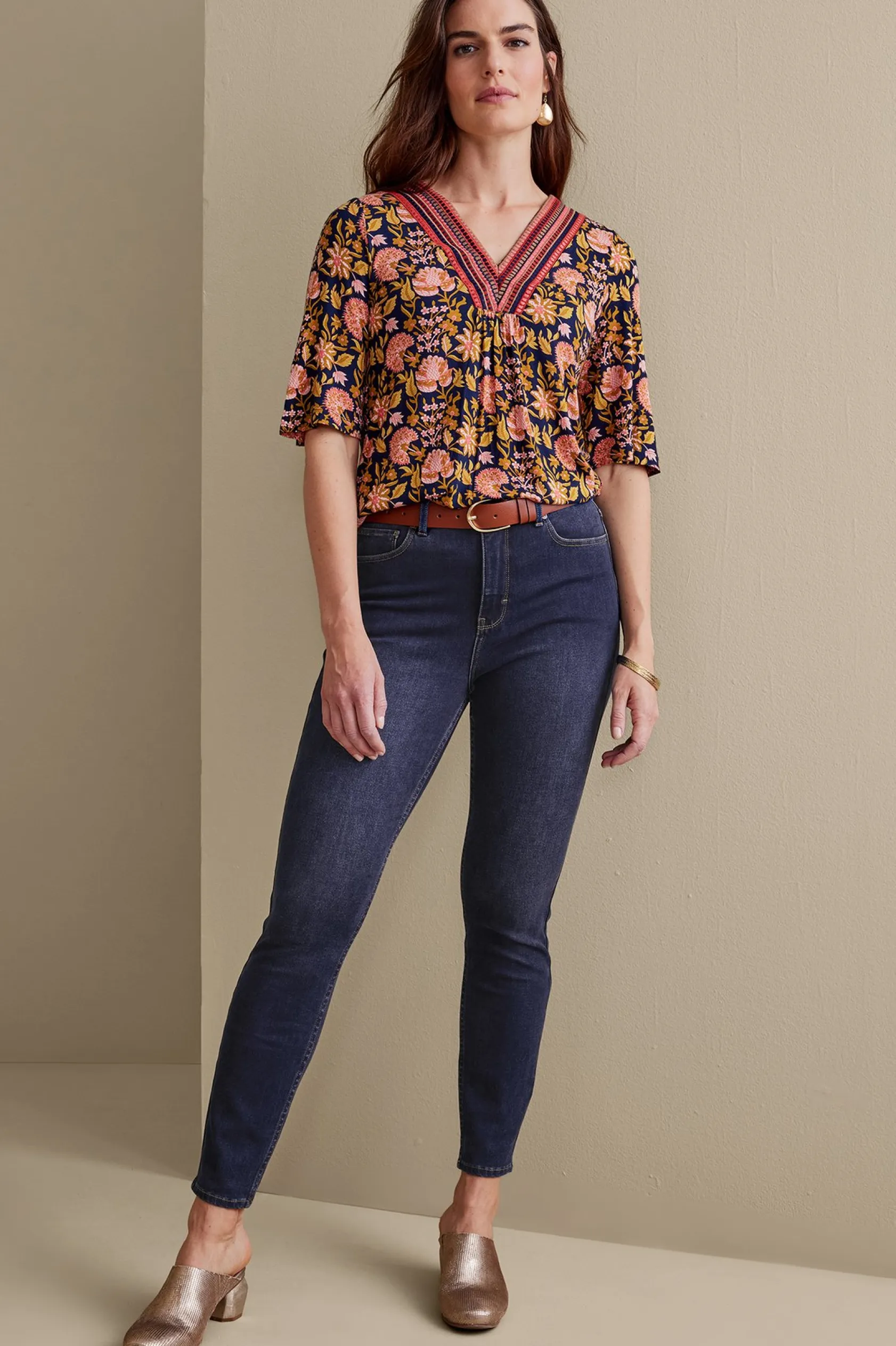 Soft Surroundings Ultimate Denim Skinny Ankle Jeans