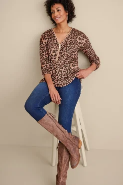 Soft Surroundings Valentina Zip Sweater