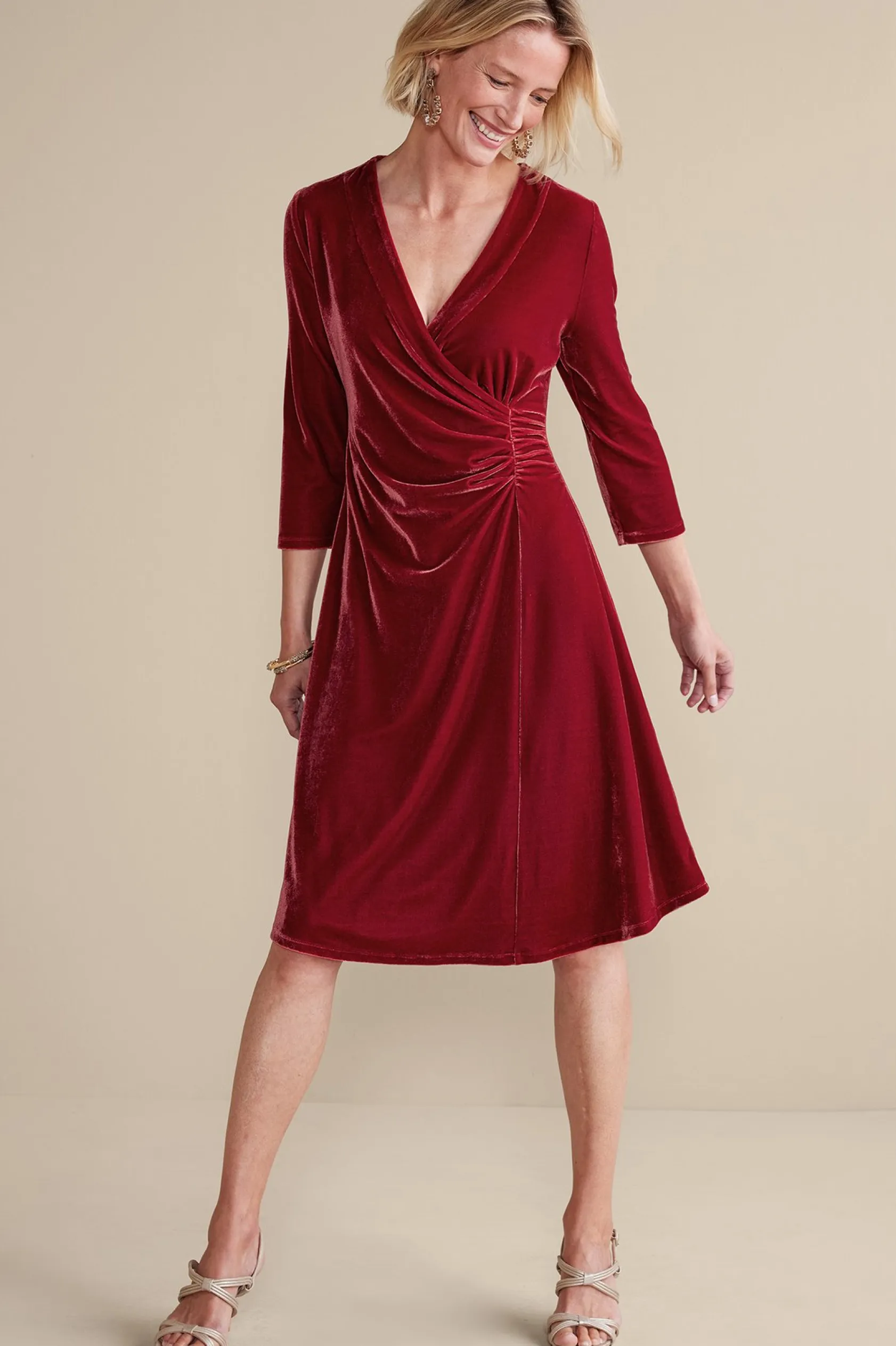 Soft Surroundings Velvet Hyannis Dress