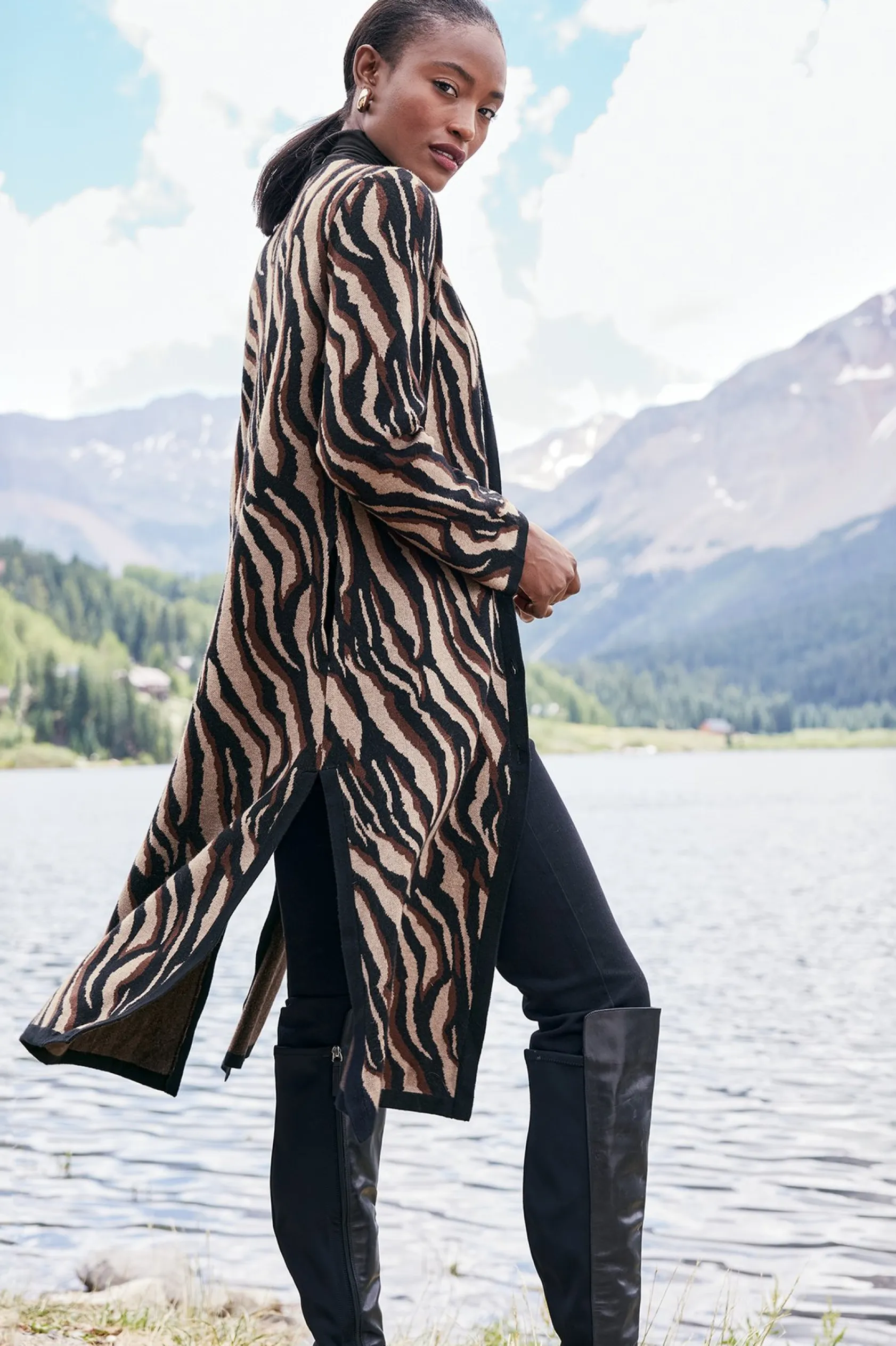 Soft Surroundings Veronica Jacquard Cardigan