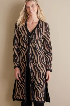 Soft Surroundings Veronica Jacquard Cardigan