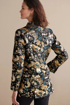 Soft Surroundings Viola Jacquard Jacket