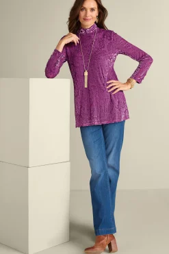 Soft Surroundings Walden Velvet Turtleneck