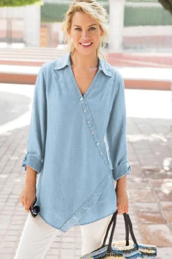 Soft Surroundings Washed TENCEL Tunic
